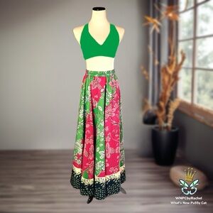 Her Destiny Boho Border Print Maxi Skirt, Fits S-M